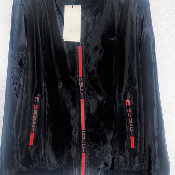 Black All-Over G Print Gucci Nylon Jacket. - Picture 5 of 9